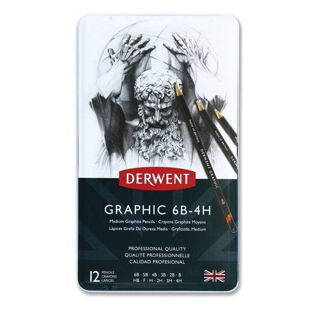 Derwent grafitceruza készlet 12 db-os, közepes