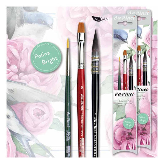 da Vinci Botanical Art akvarell ecsetkészlet