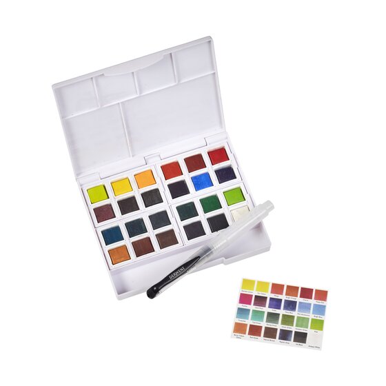 Derwent Inktense akvarellfesték készlet, szilkés, 24 db-os