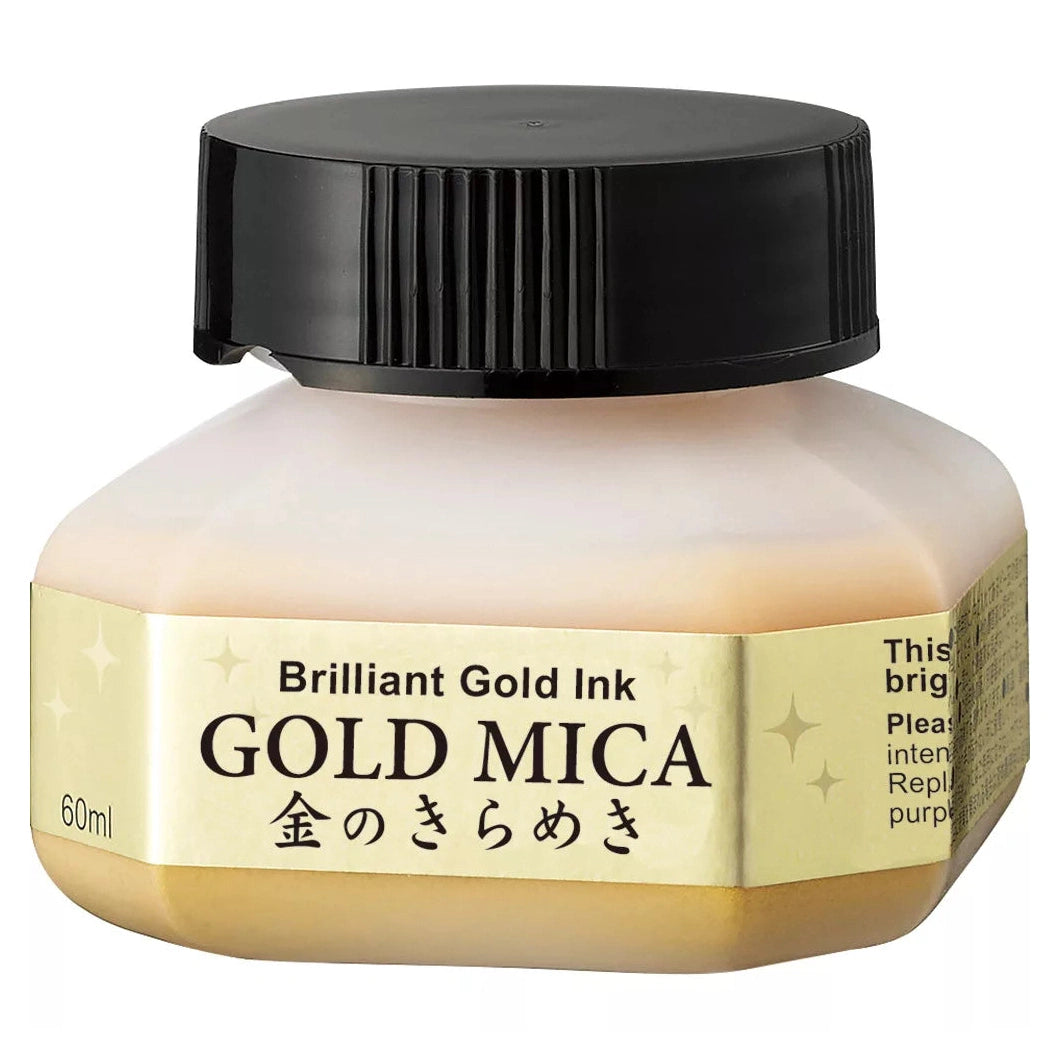 Kuretake Silver Mica - arany tinta rajzhoz és kalligráfiához, 60 ml