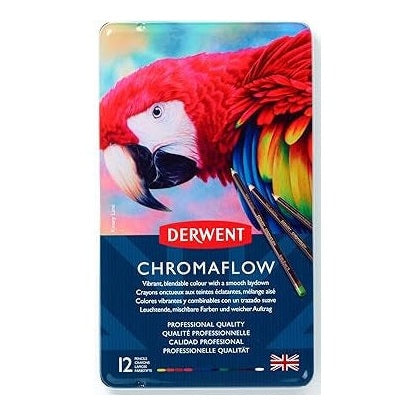 Derwent Chromaflow színes ceruza - 12 darabos készlet