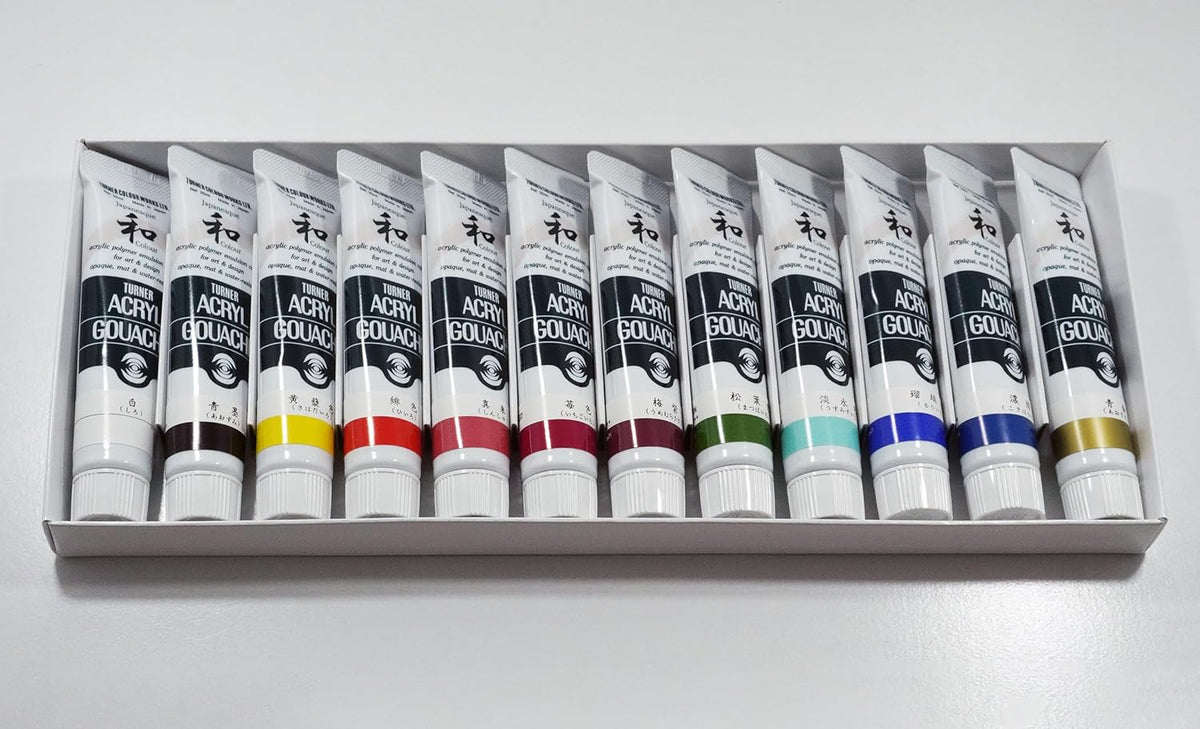 Turner Acrylic Gouache Japanesque "Kaiteki"  készlet - 12x20 ml
