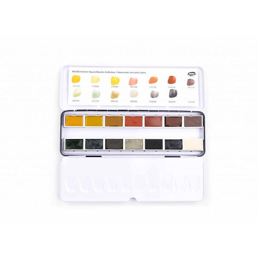 Kremer Earth Colors Akvarell Paletta