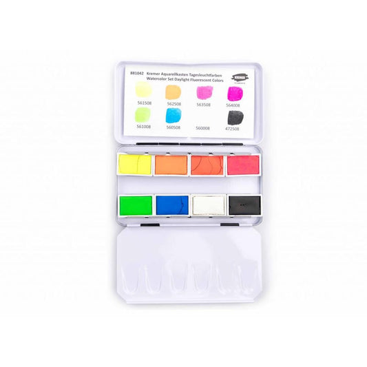 Kremer Fluorescent Colors Akvarell Paletta