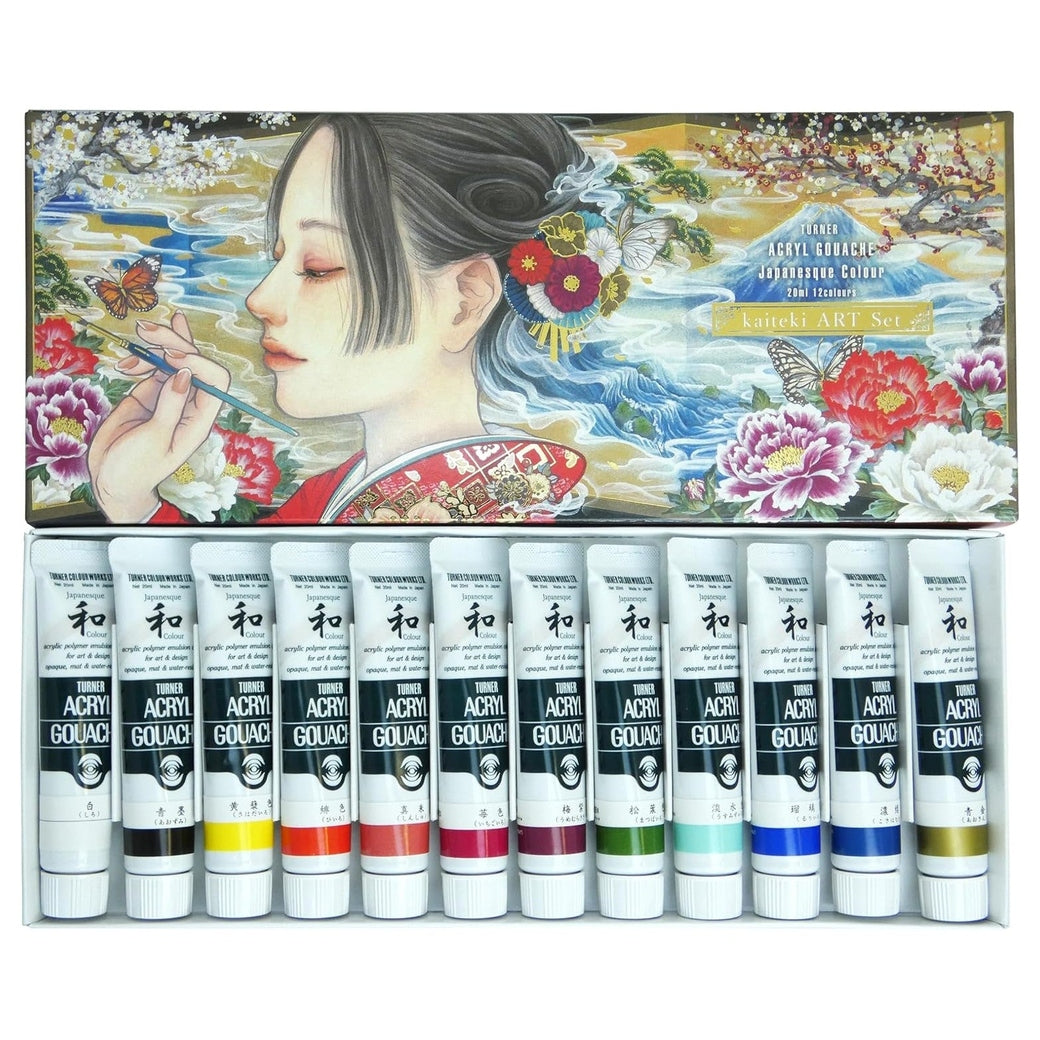 Turner Acrylic Gouache Japanesque "Kaiteki"  készlet - 12x20 ml