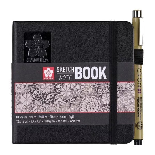 Sakura Sketch/Notebook vázlatfüzet - 140g/m² - 12x12cm