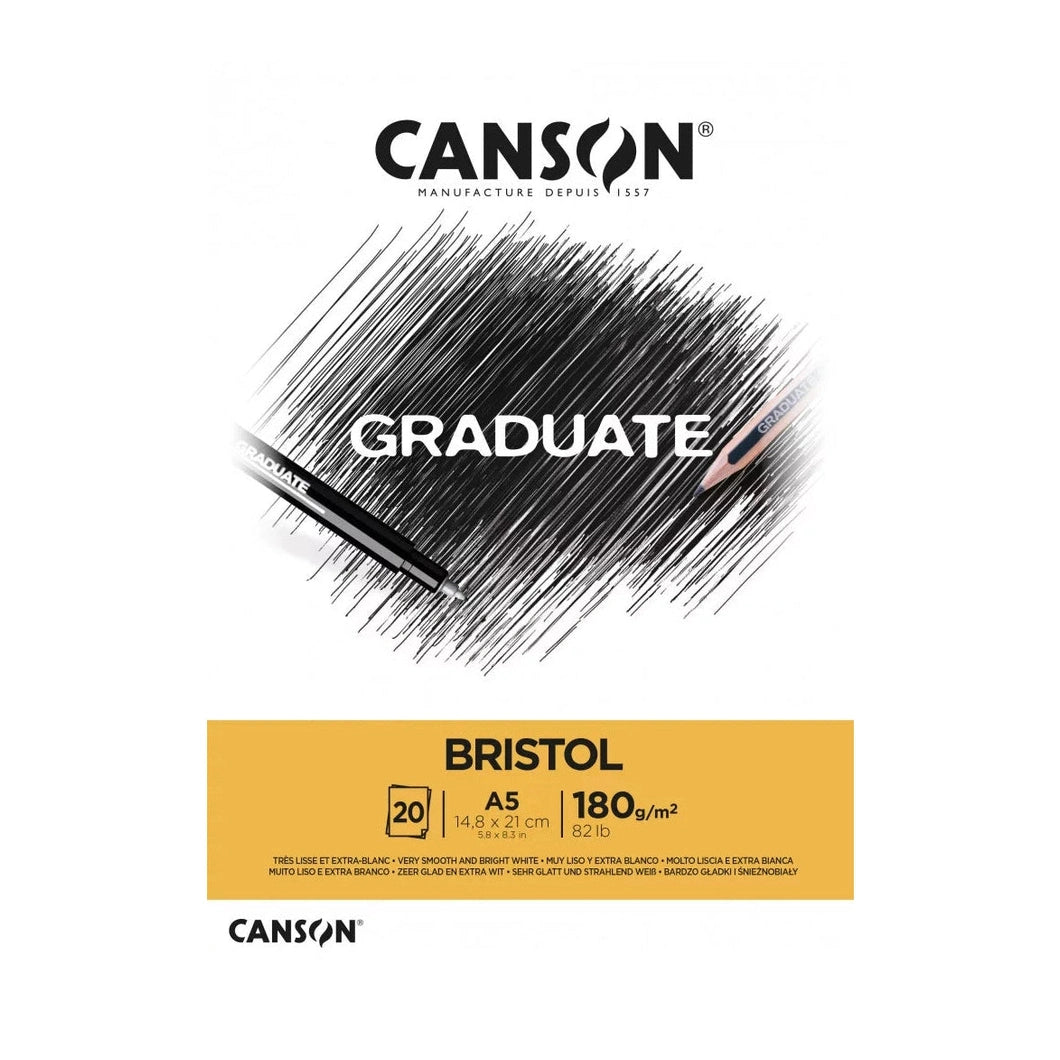 Canson Graduate Bristol papírtömb - 180g/m2 20 ív