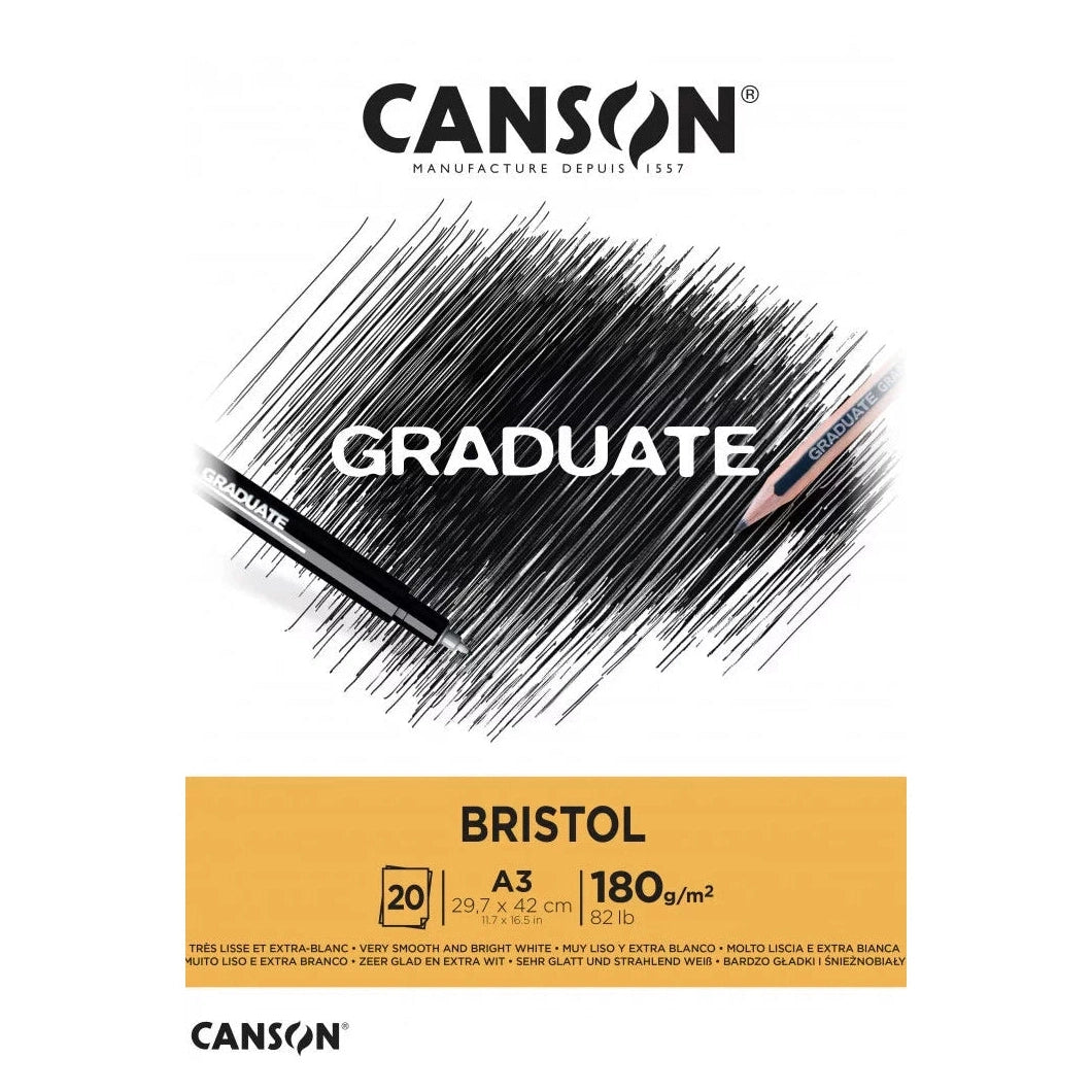 Canson Graduate Bristol papírtömb - 180g/m2 20 ív