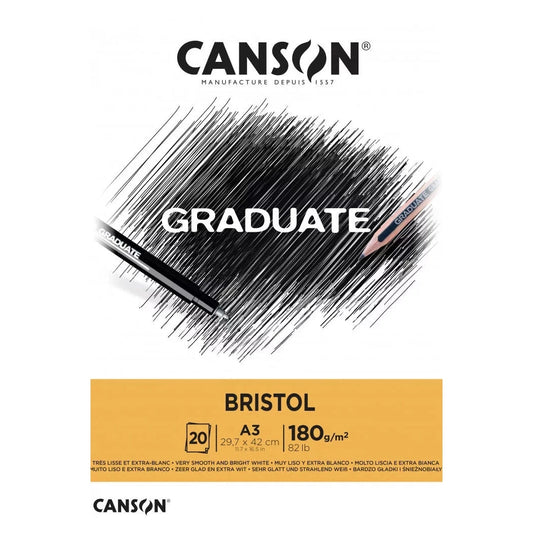 Canson Graduate Bristol papírtömb - 180g/m2 20 ív