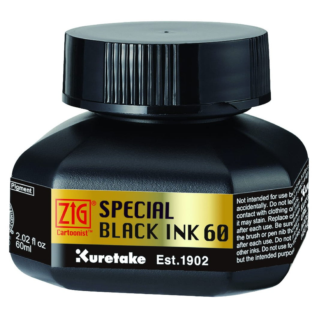 Kuretake Special Black Ink - fekete, 60 ml