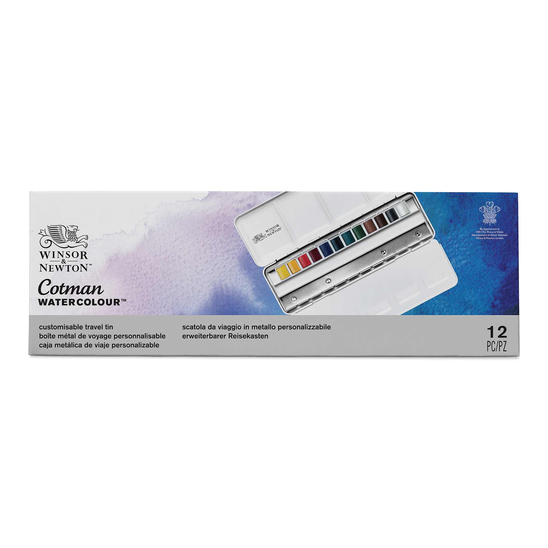 Winsor & Newton Cotman akvarellfesték készlet, 12x1/2 szilke