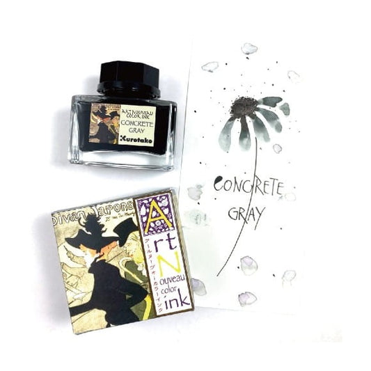 Kuretake Ink-Cafe Art Nouveau - üveges tinta, betonszürke