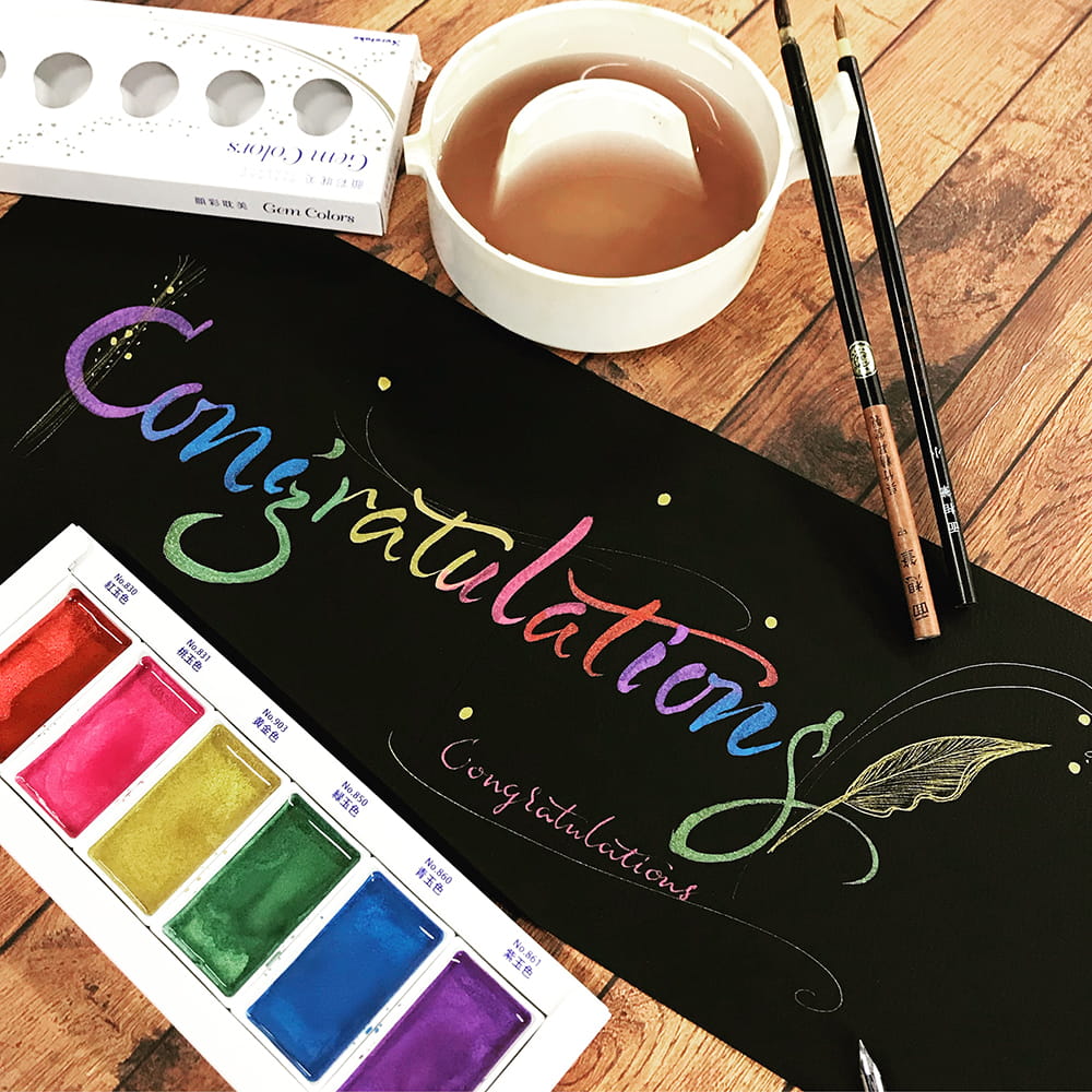 Kuretake Gansai Tambi Gem Colors akvarell festék készlet