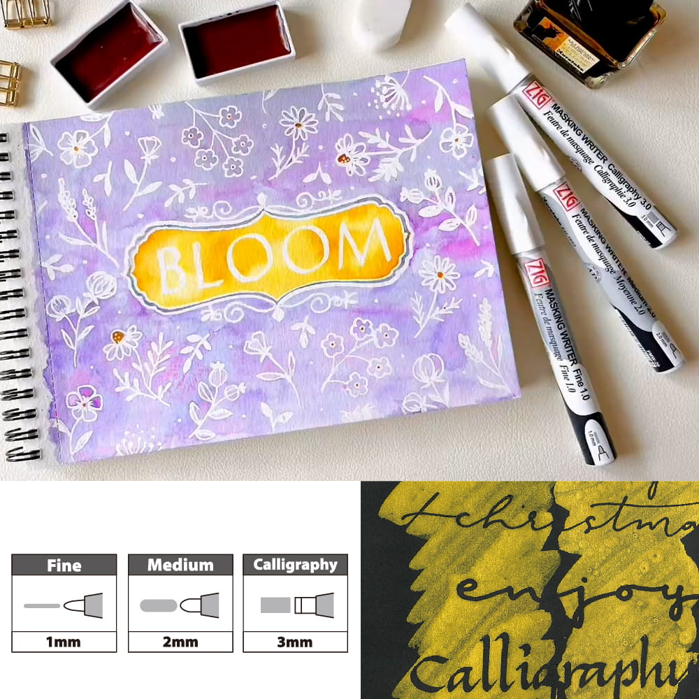 Kuretake ZIG Maszkoló toll akvarellhez - Medium 2mm