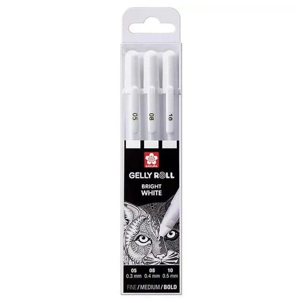 Sakura Gelly Roll fehér zselés toll készlet, 3 db-os