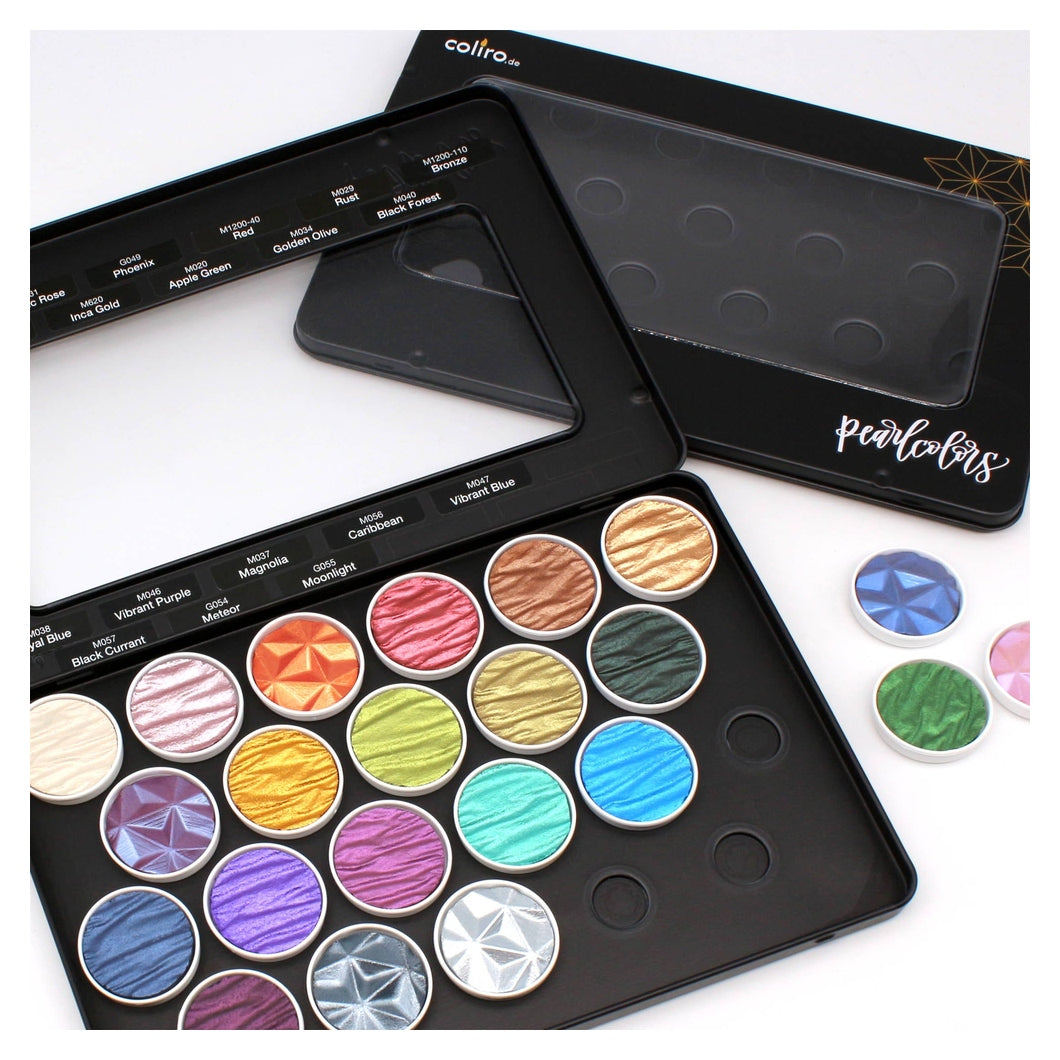 Coliro Pearlcolor fém szilketartó - 22 szilkéhez, fekete