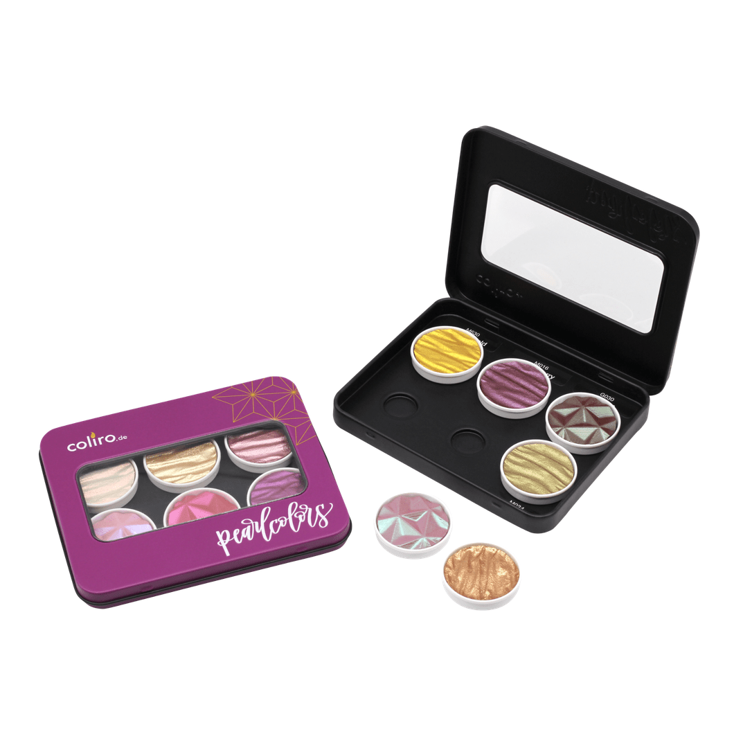 Coliro Pearlcolor fém szilketartó - 6 szilkéhez, lila
