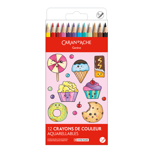 Caran d'Ache Swisscolour Kawaii akvarell ceruza szett - Cukorkavilág