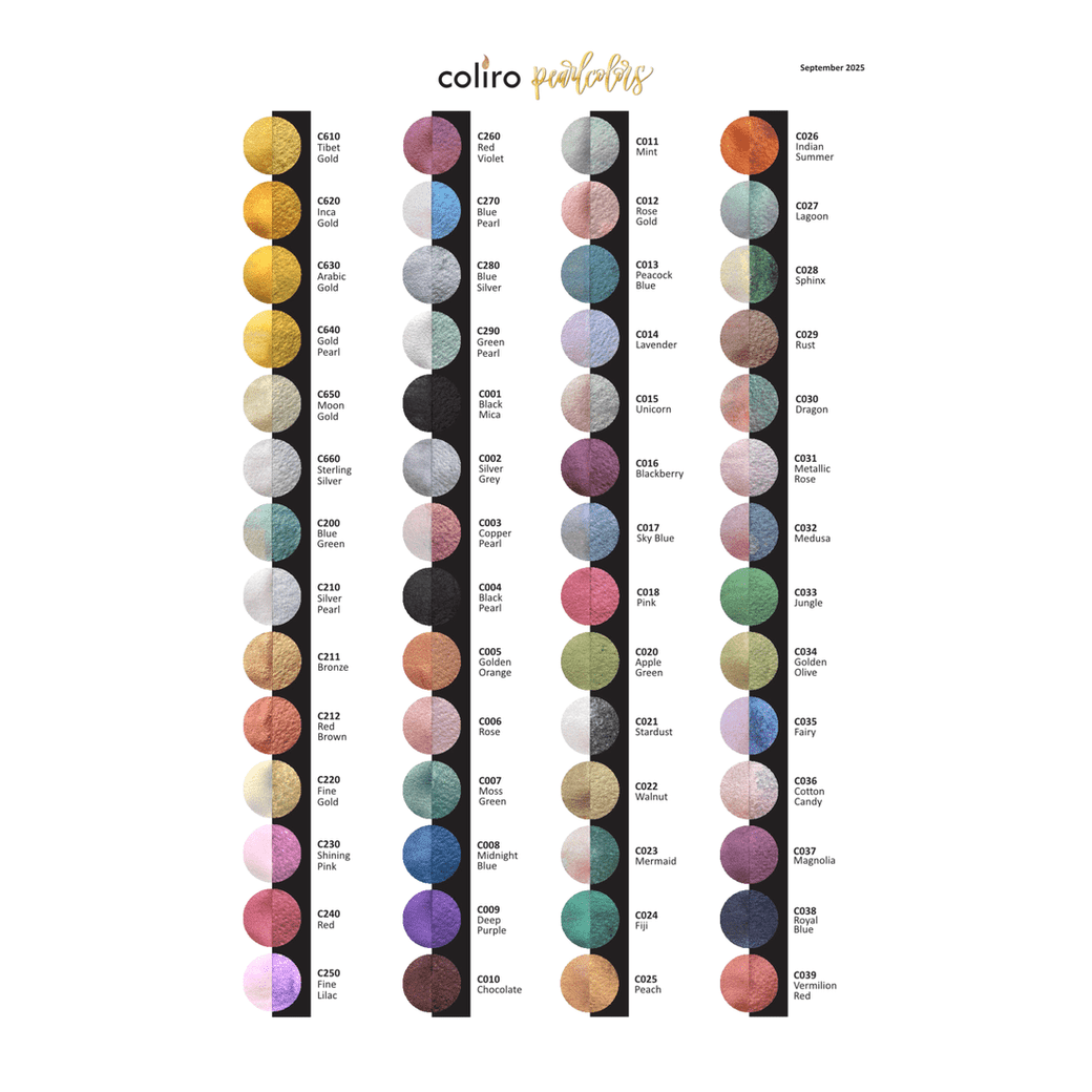 Coliro Pearlcolor szilkés akvarellfesték