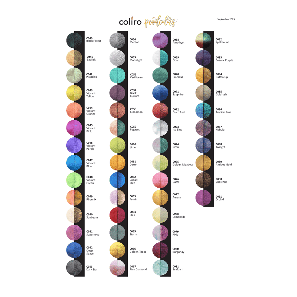 Coliro Pearlcolor szilkés akvarellfesték
