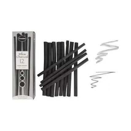 Coates scene painters természetes ágszén, 12 db, 7-12 mm