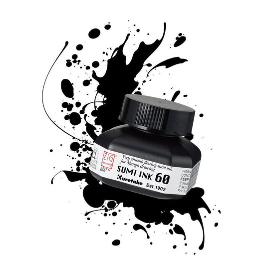 Kuretake ZIG Cartoonist Sumi tinta, 60 ml