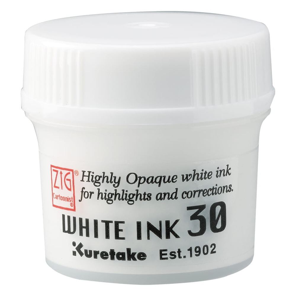 Kuretake ZIG Cartoonist white ink - fehér