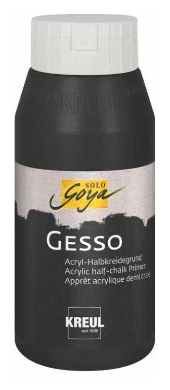 Kreul Solo Goya Gesso akrilfesték alapozó - fekete, többféle kiszerelés
