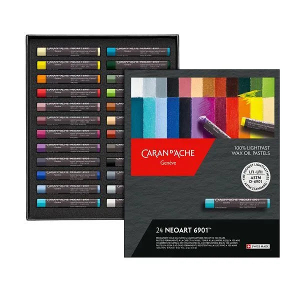 Caran d'Ache Neoart 6901 olajpasztell készlet, 24 db