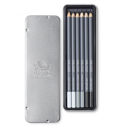 Winsor & Newton szénceruza készlet - 6 db