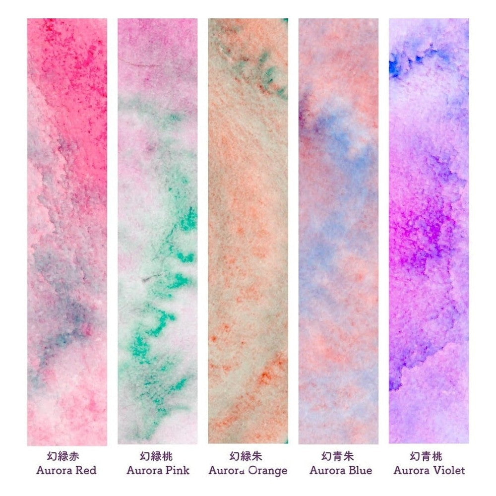 Kuretake Gansai Tambi granuláló akvarell festék készlet I. - 5 szín