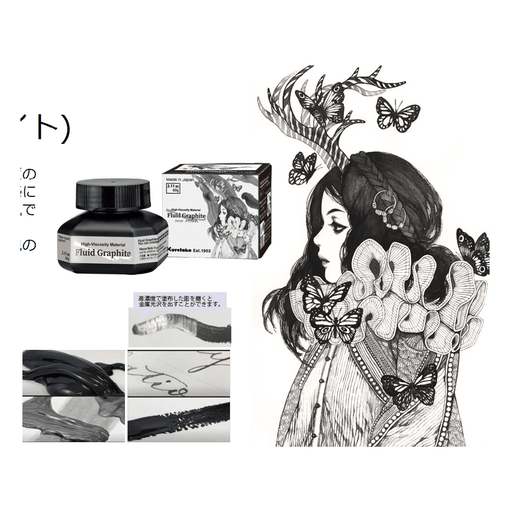 Kuretake folyékony grafit, 60ml