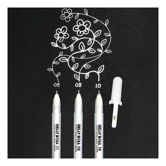 Sakura Gelly Roll fehér zselés toll készlet, 3 db-os