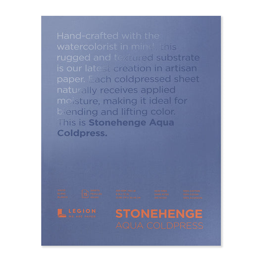 Legion Stonehenge Aqua akvarell tömb - hidegen préselt, 22x30 cm