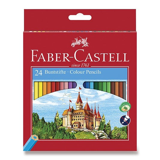 Faber-Castell színes ceruza készlet, papírdobozos - 24 db-os