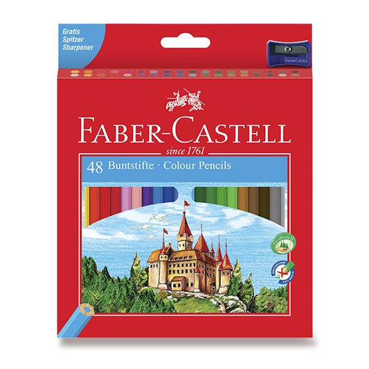 Faber-Castell színes ceruza készlet, papírdobozos - 48 db-os