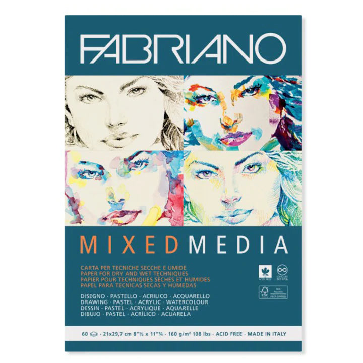 Fabriano Mixed Media rajztömb 160g