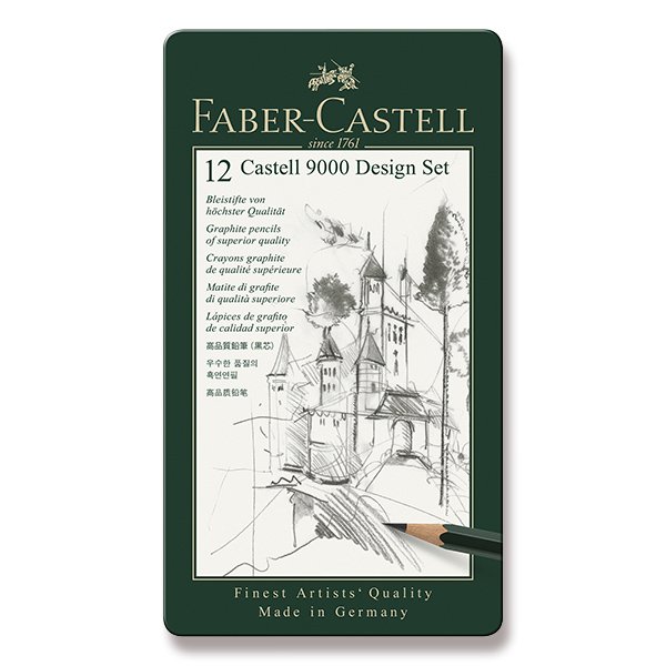 Faber-Castell CASTELL 9000 Design Set 12db-os grafitceruza készlet
