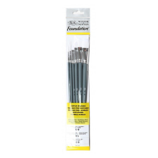 Winsor & Newton ecset szett akrilhoz, hosszú nyelű, 6db