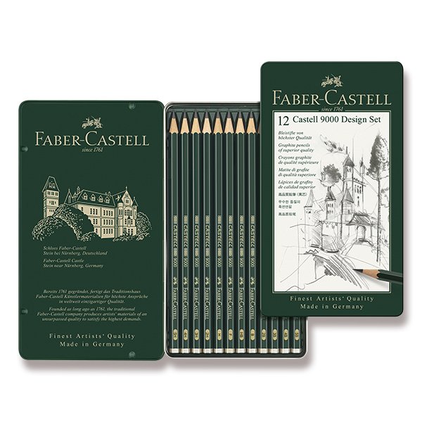 Faber-Castell CASTELL 9000 Design Set 12db-os grafitceruza készlet