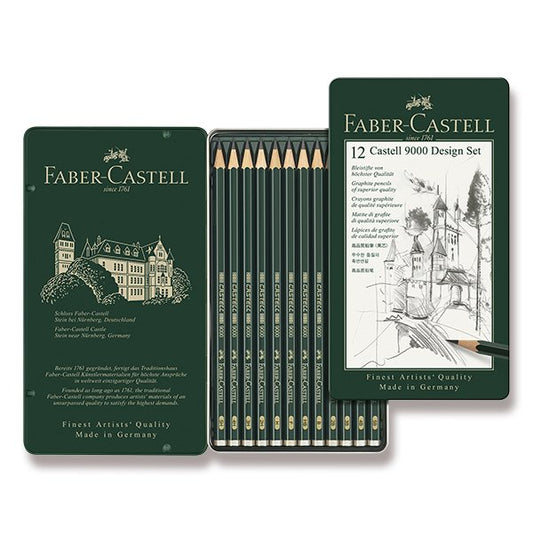 Faber-Castell CASTELL 9000 Design Set 12db-os grafitceruza készlet