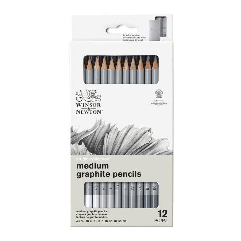 Winsor & Newton grafitceruza készlet, 4H-6B - 12 db