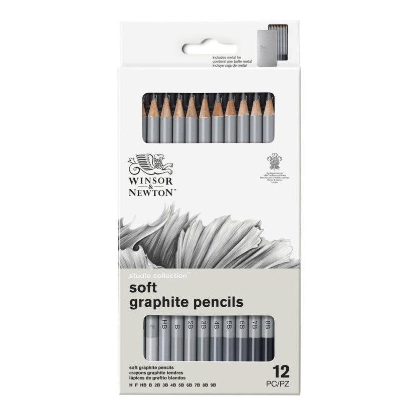 Winsor & Newton grafitceruza készlet, H-9B - 12 db