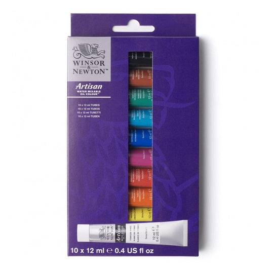 Winsor & Newton Artisan vízzel hígítható olajfesték készlet - 10x12 ml
