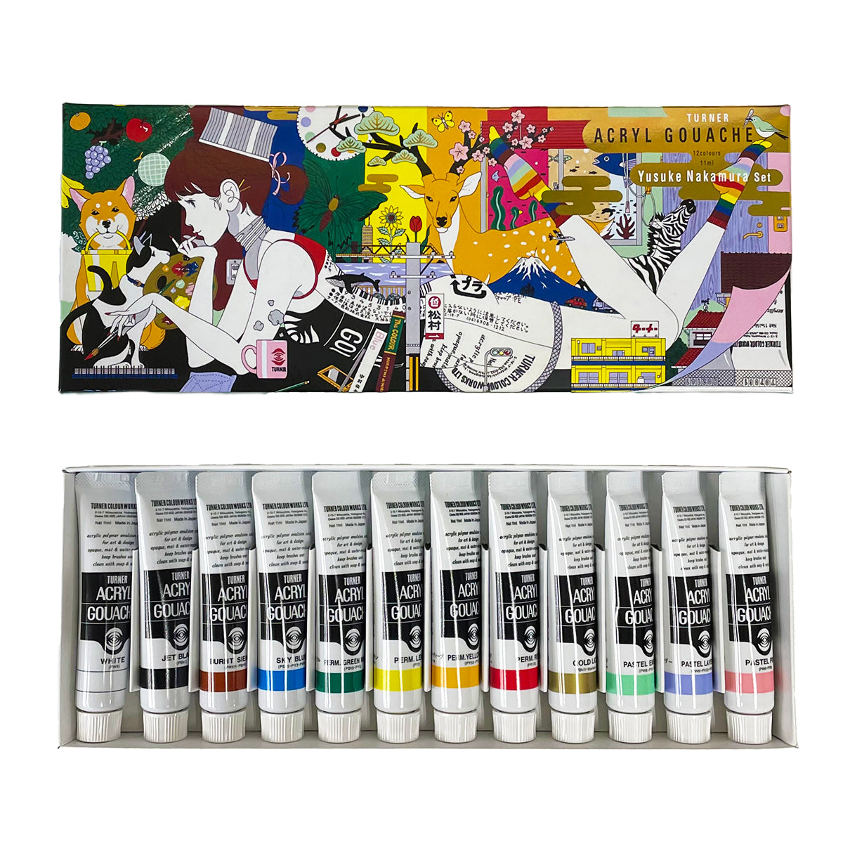 Turner Acryl Gouache Yusuke Nakamura akrilfesték készlet I. , 12x11 ml